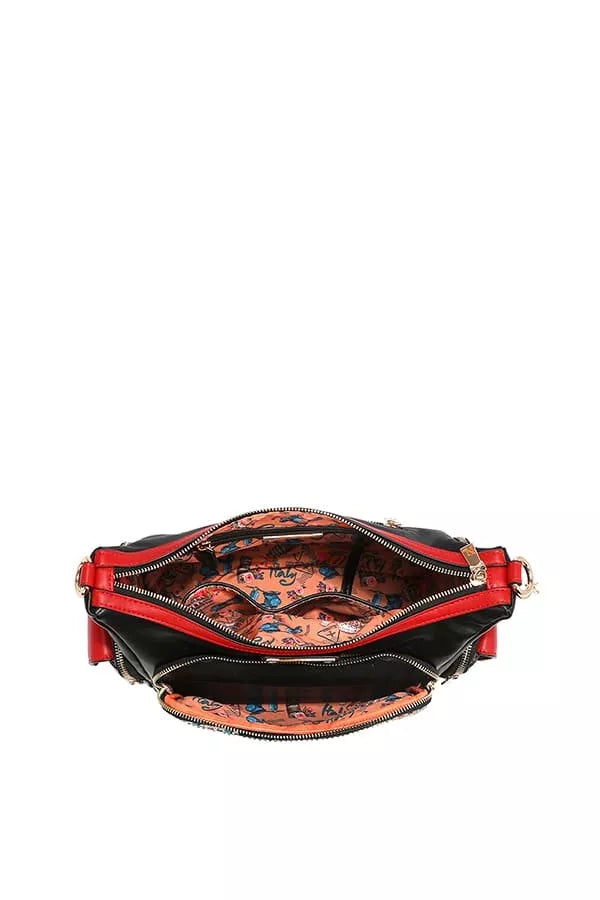 Nicole Lee USA Martha Travels Italy Multi Pocket Shoulder Bag MARTHA TRAVELS ITALY / OS