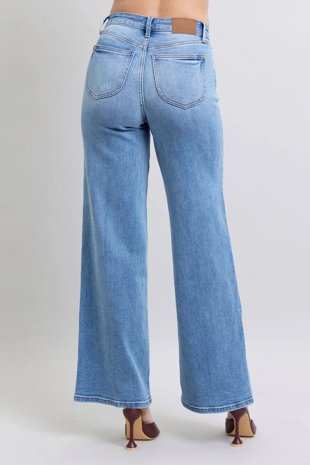 Judy Blue Full Size Wide Leg Jeans with Pockets Medium / 0(24)
