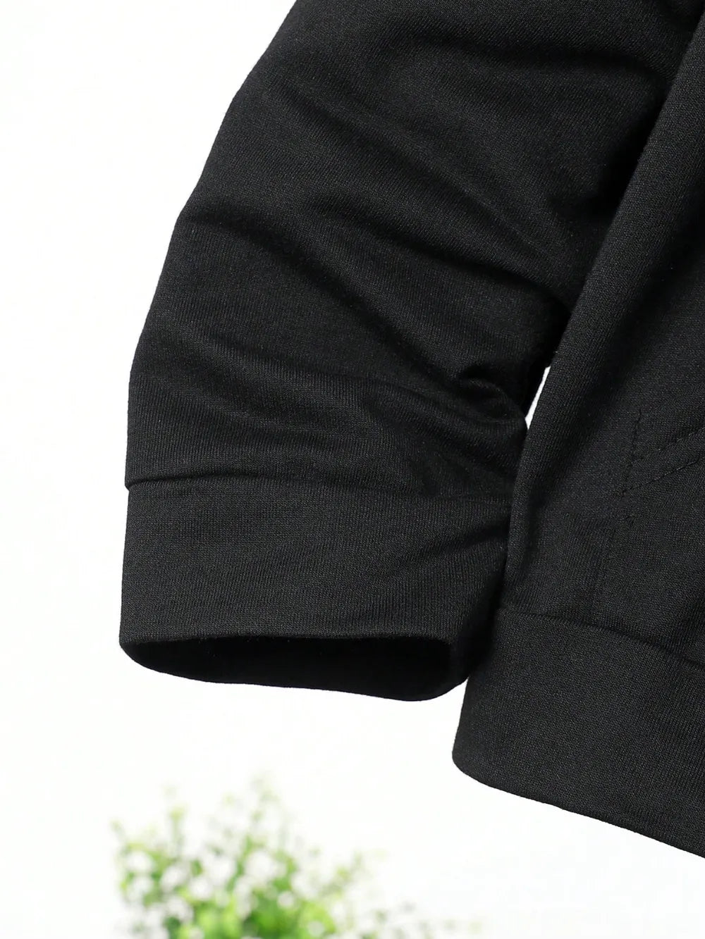 Children's Graphic Long Sleeve Hoodie and Pants Set Black / 8Y