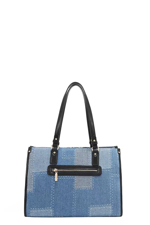 Nicole Lee USA Bosque de Amor Denim Tote Bag BOSQUE DE AMOR / OS