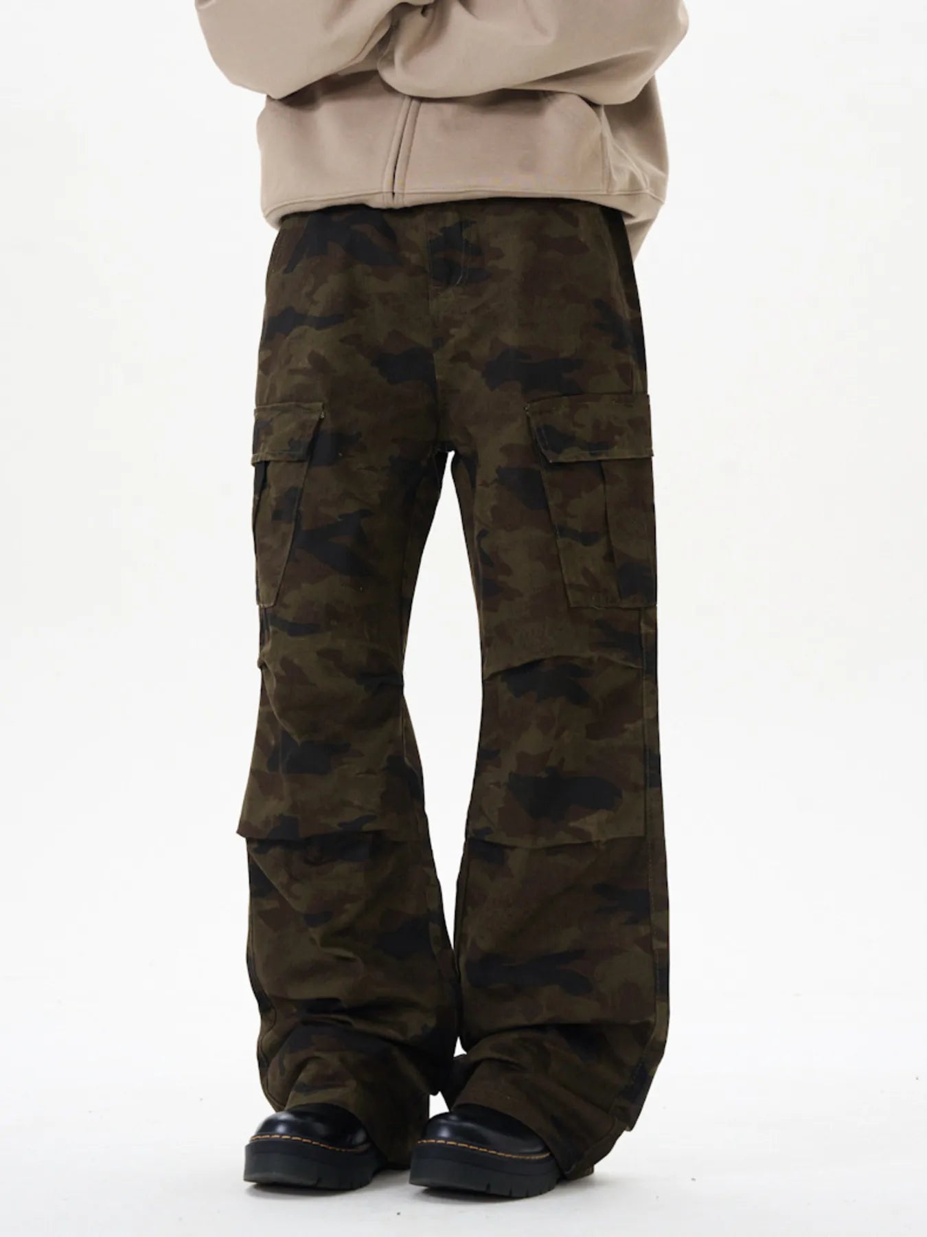 Men's Camouflage Wide Leg Pants Camouflage Color / S