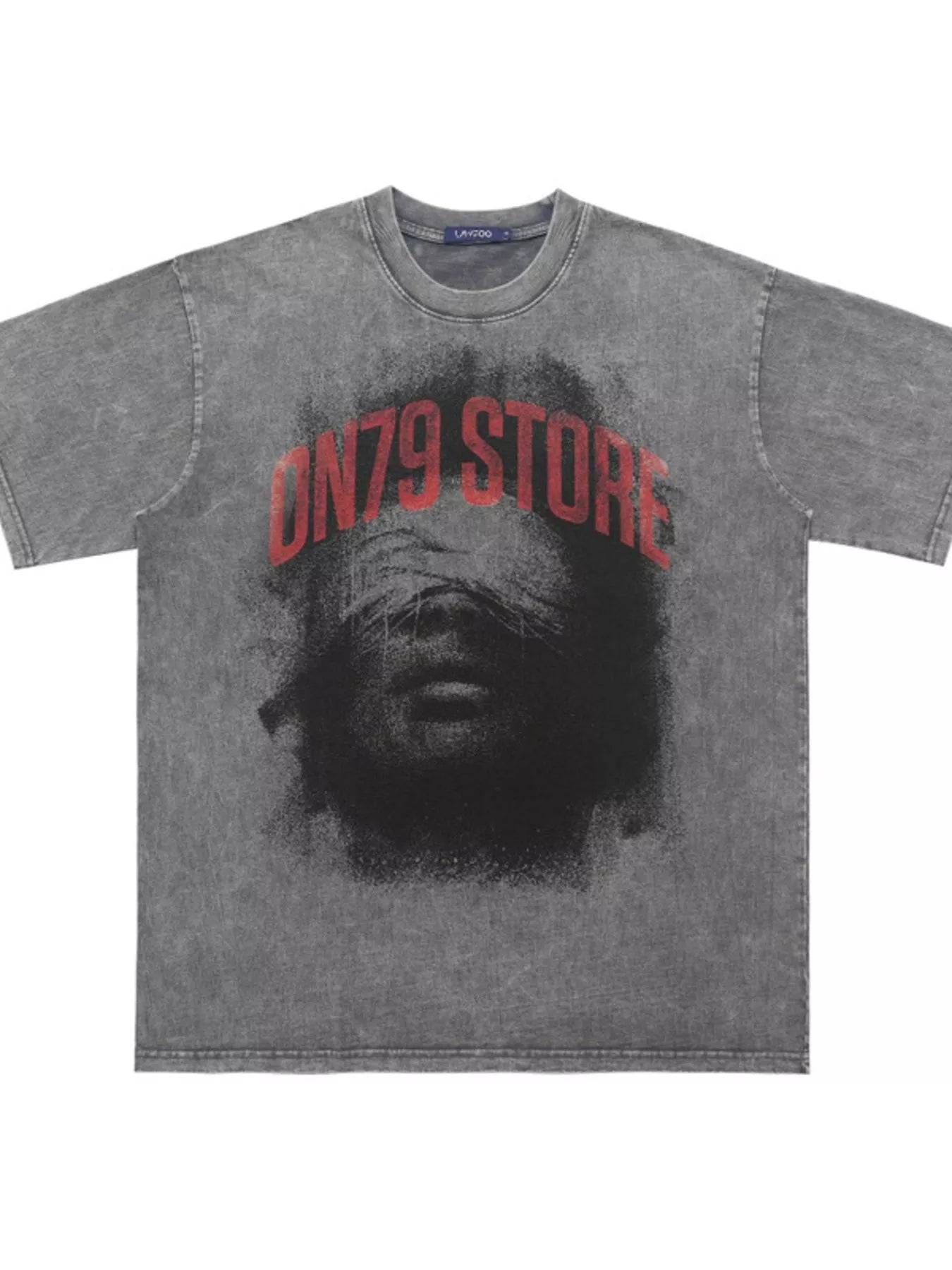 Men's Graphic Round Neck Short Sleeve T-Shirt Silver Gray / M 