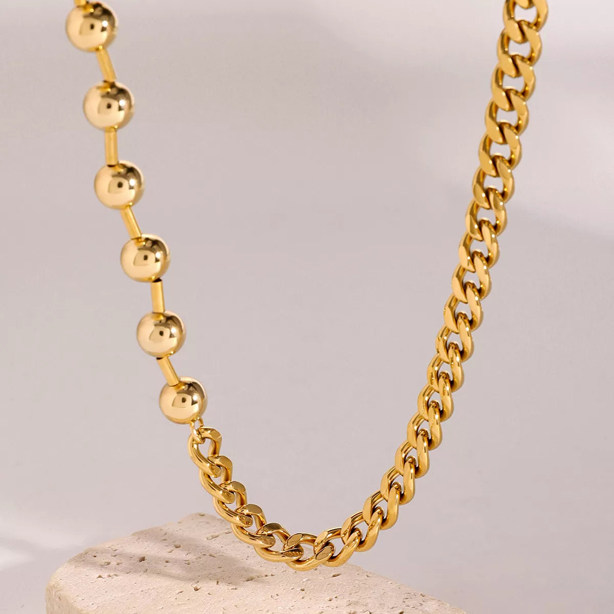 18K Gold-Plated Toggle Clasp Necklace Gold / One Size 