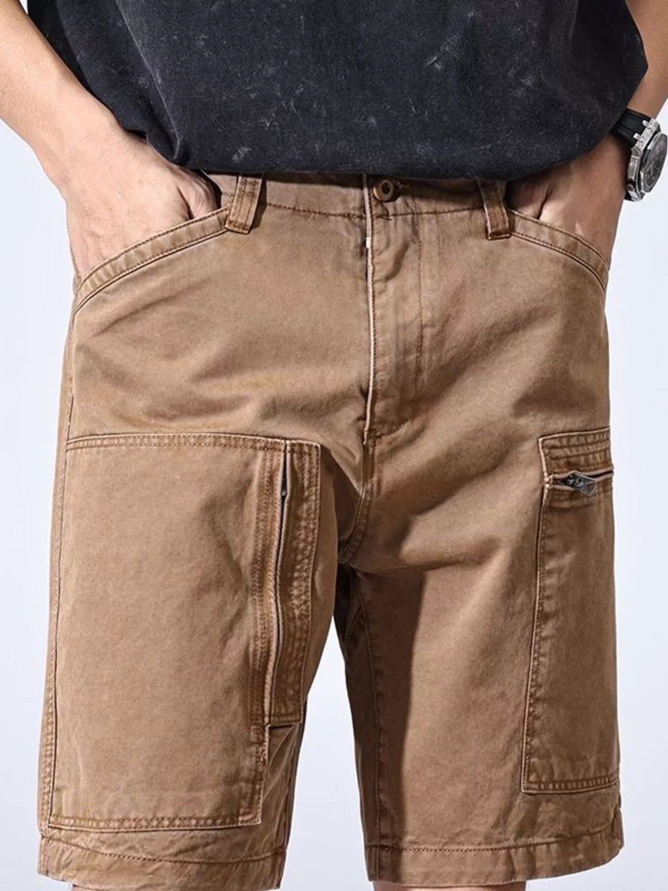 Men's Loose Fit Shorts Carbon Ash / 28 