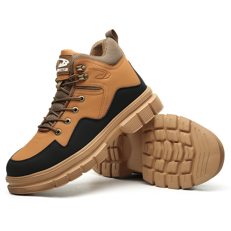 Hiking boots Plus Size Men's Classic Steel Toe & Puncture Proof Safety Shoes Comfy Non Slip Durable Industrial & Constructional Footwear 13 / Yellow 