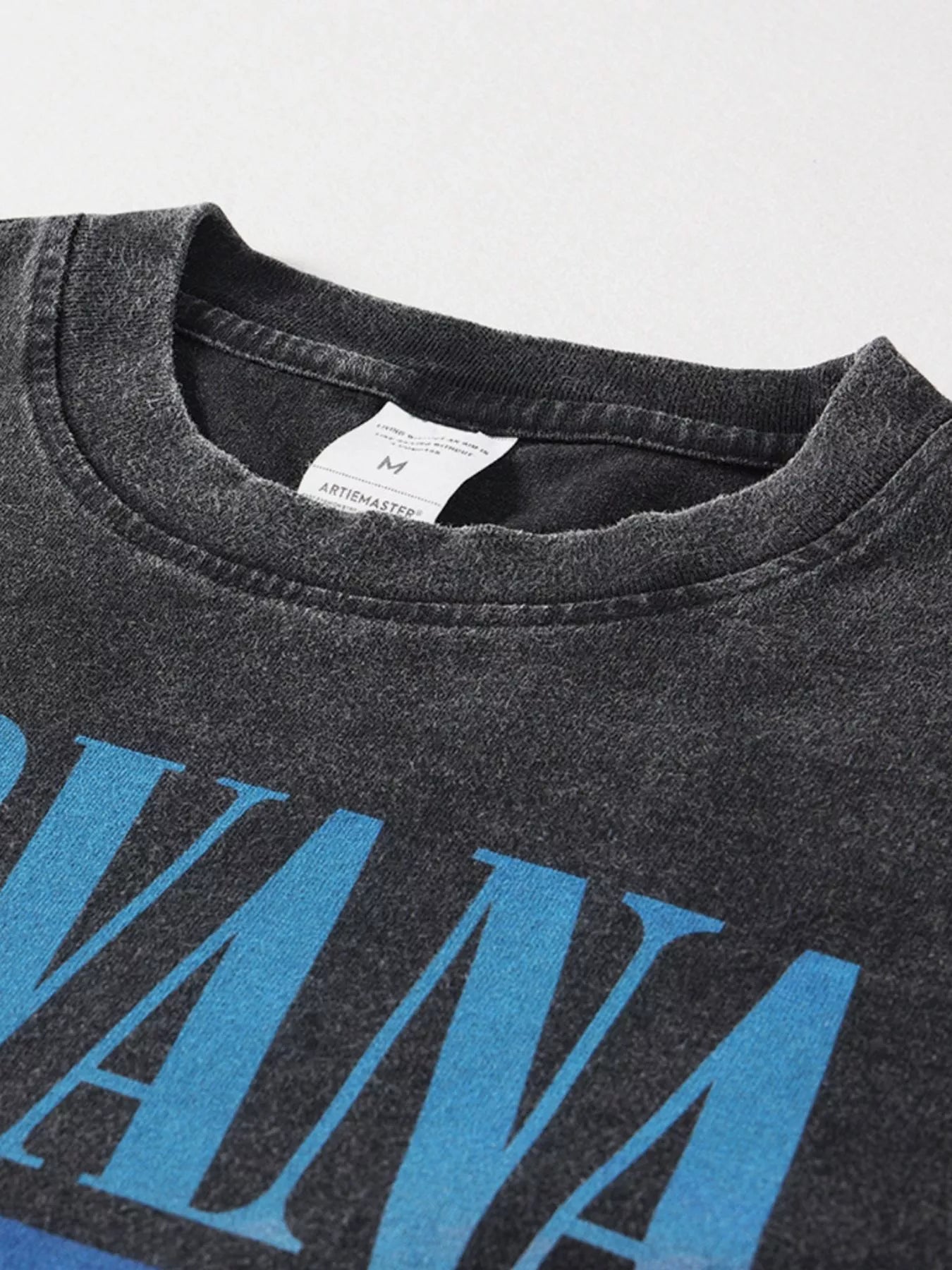 Men's Graphic Round Neck Short Sleeve T-Shirt Black / M 
