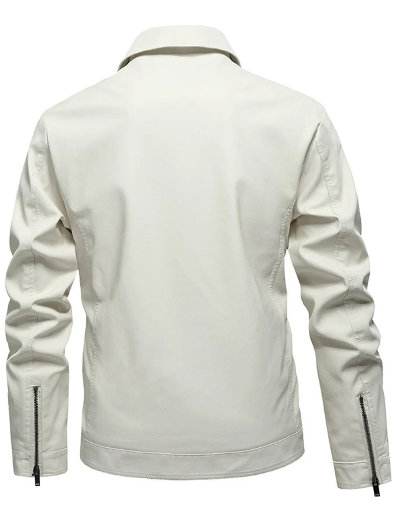 Men's Plus Size Zip Up Long Sleeve Jacket Black / L 