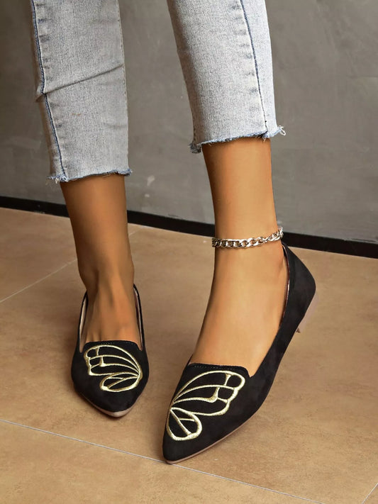 Point Toe Slip-Ons Black / 35 