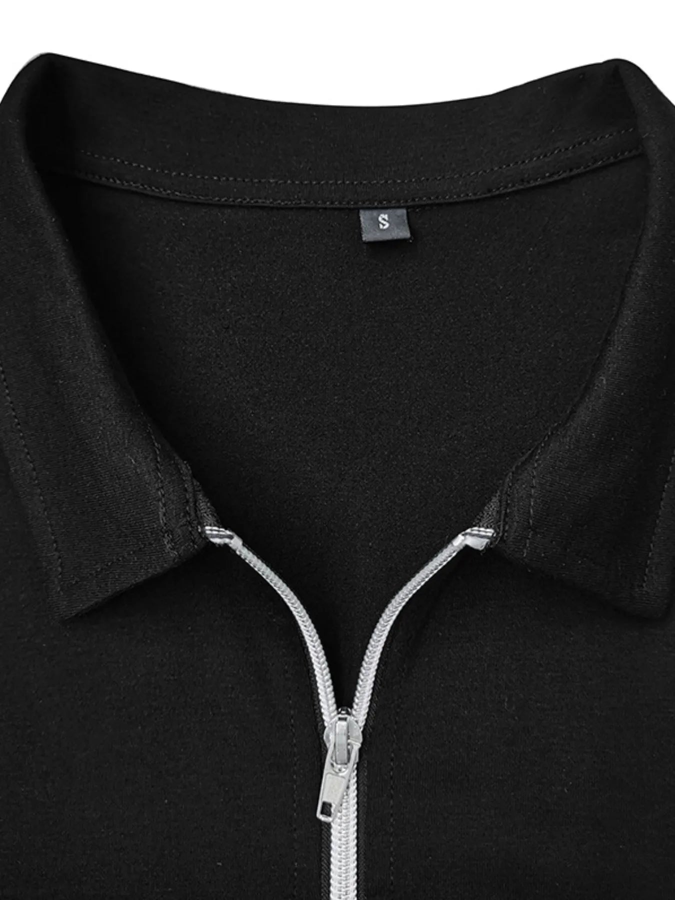 Men's Color Block Long Sleeve Polo Shirt Navy / S 