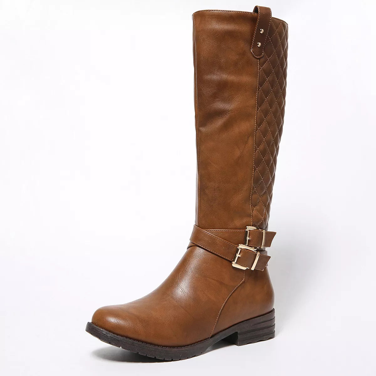 Round Toe Block Heels Boots Style A / 36 