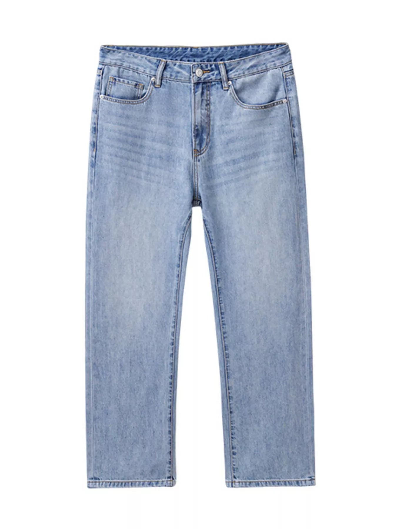 Men's Wash Relaxed Fit Jeans Light Blue / 28 