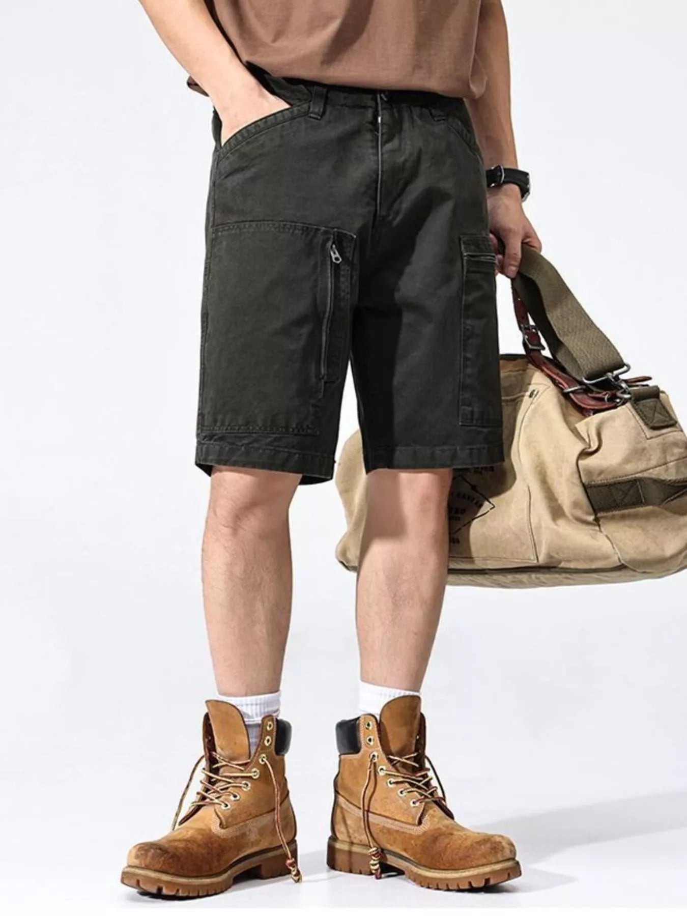 Men's Loose Fit Shorts Carbon Ash / 28 