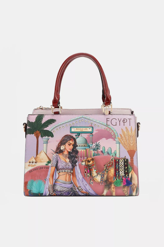 Nicole Lee USA Queen Cleopatra Tote Bag QUEEN CLEOPATRA / One Size 