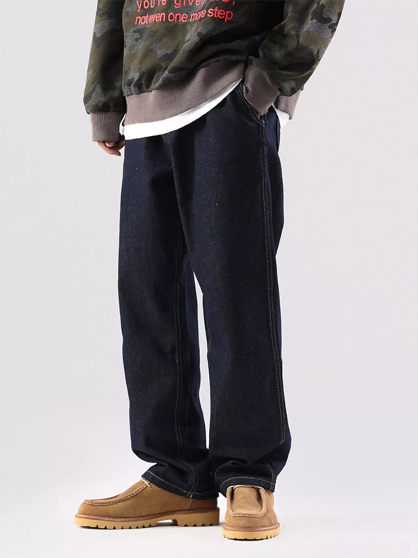 Men's Wide Leg Jeans Light Blue / 28 