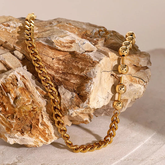 18K Gold-Plated Toggle Clasp Necklace Gold / One Size 