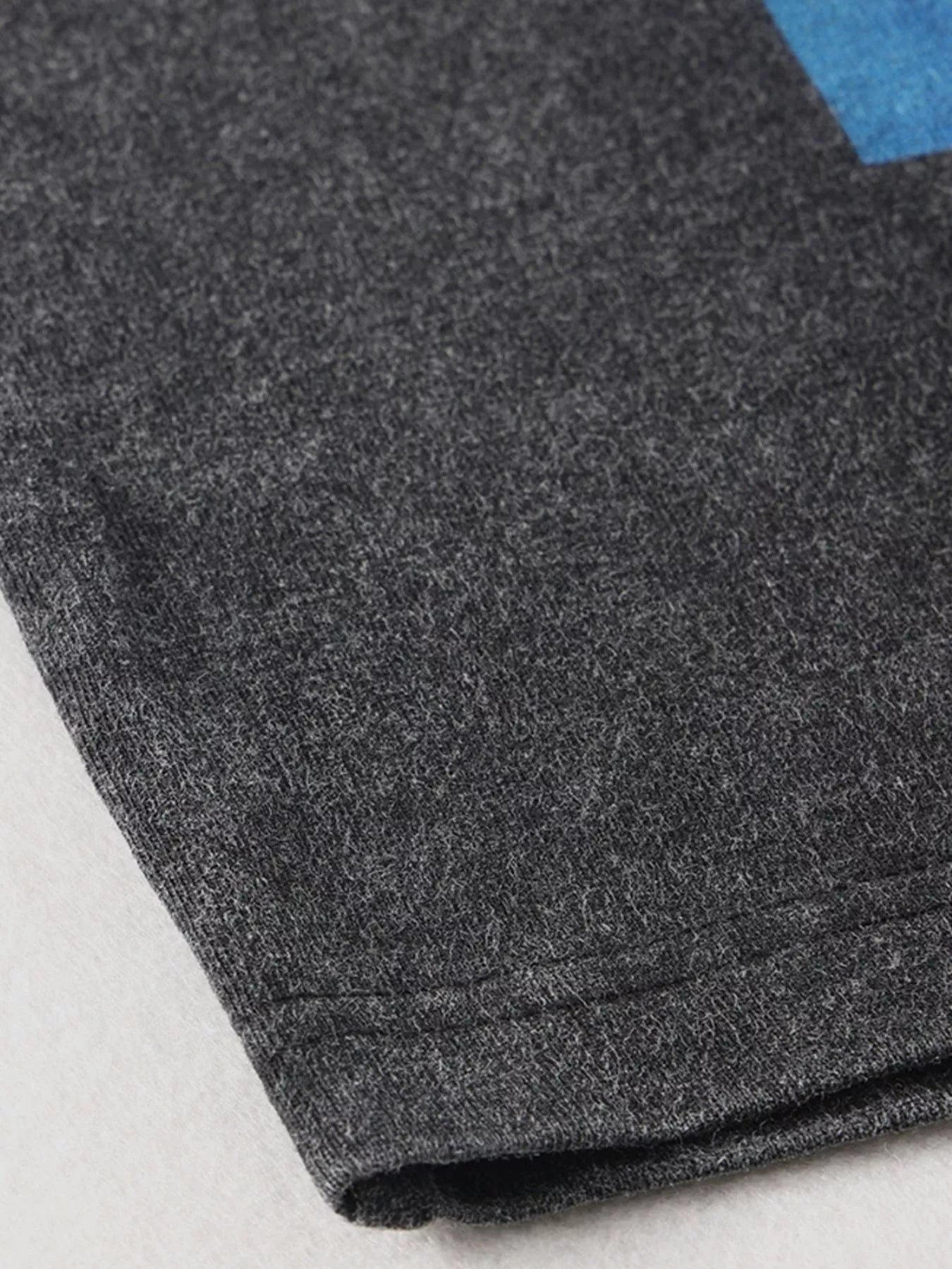Men's Graphic Round Neck Short Sleeve T-Shirt Black / M 