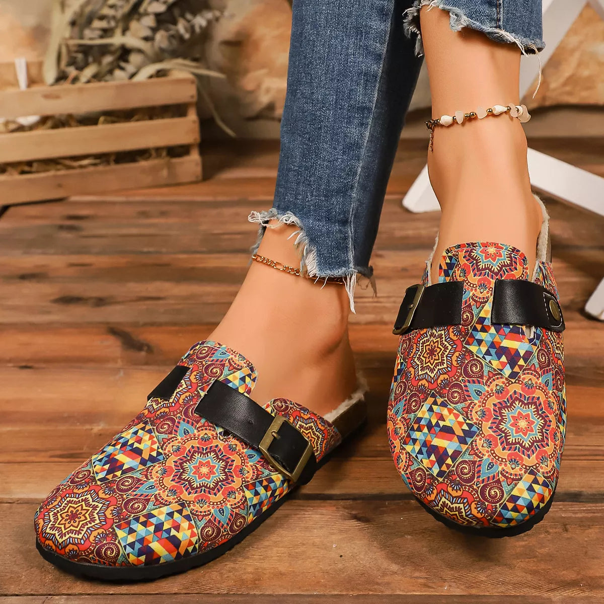 Round Toe Flats Slip-Ons Style A / 35 