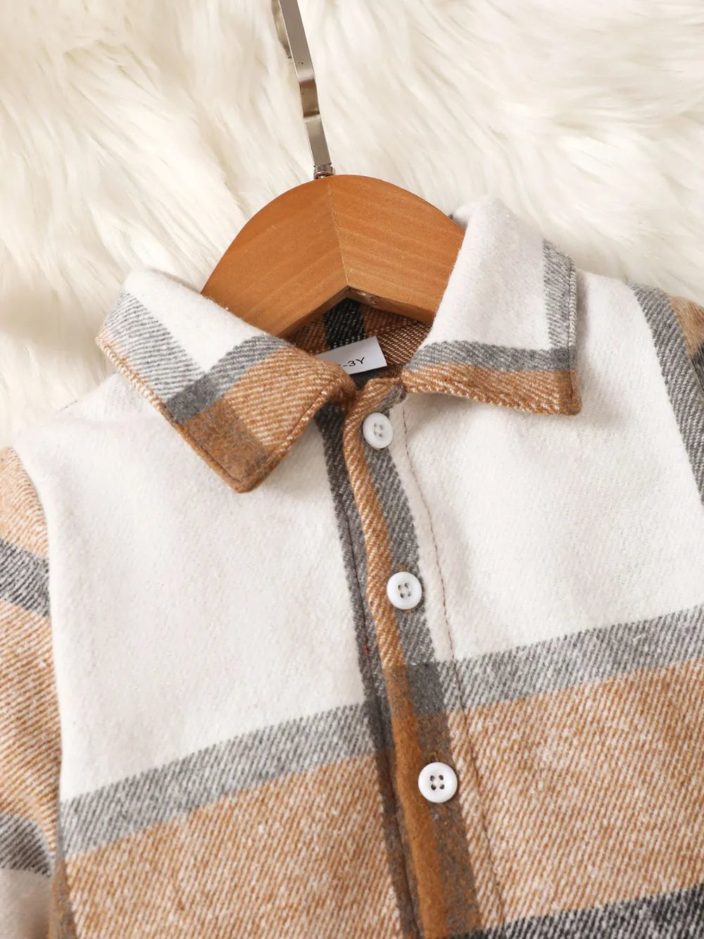 Color Block Button Up Top and Pants Set Ochre / 12-18M 