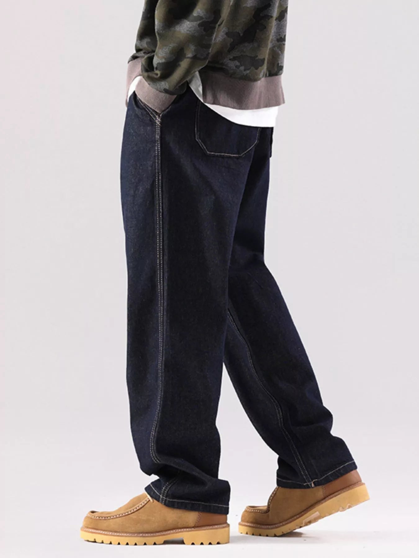 Men's Wide Leg Jeans Light Blue / 28 