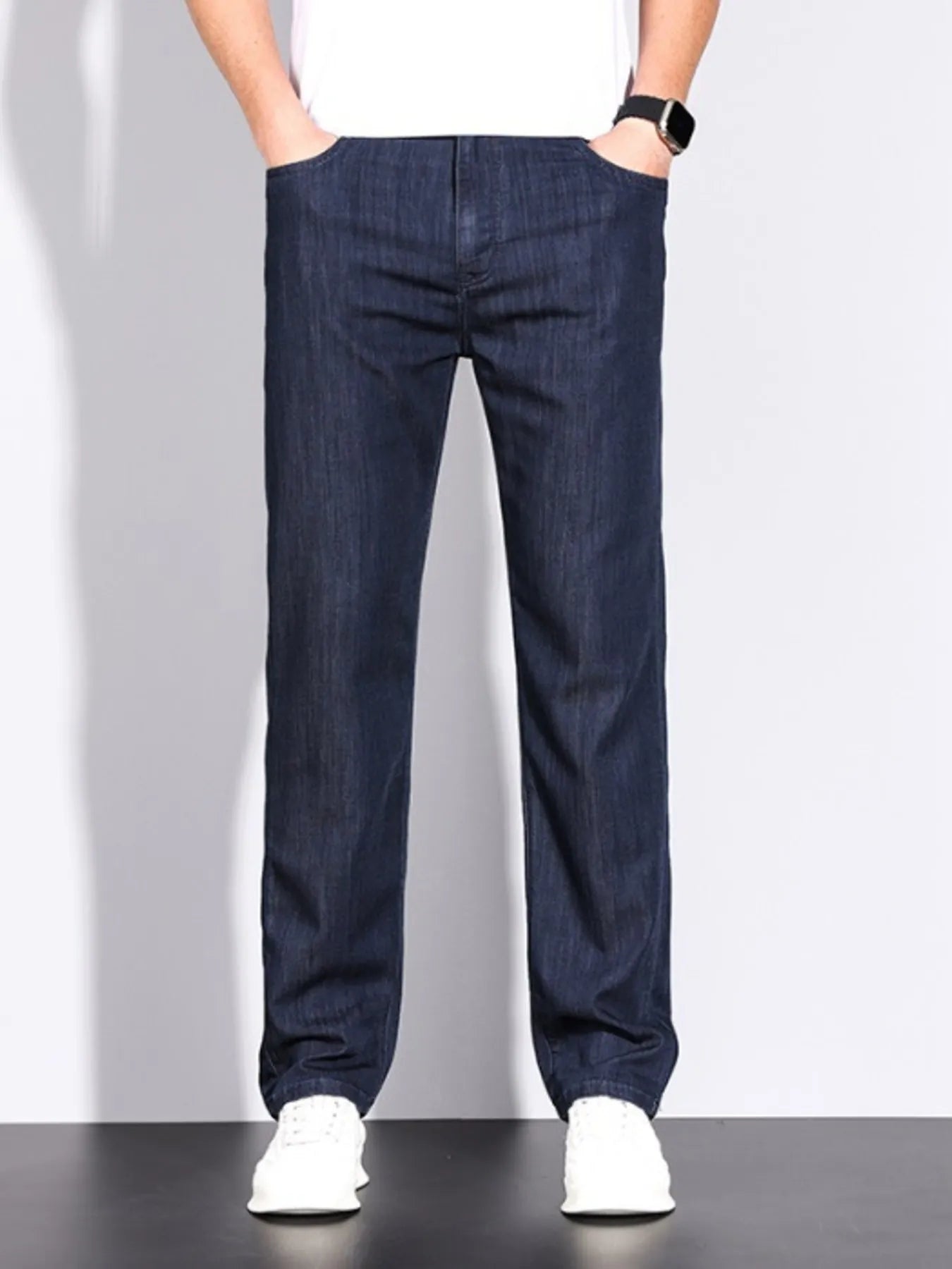 Men's Wash Slim Fit Jeans Light Blue / 28 
