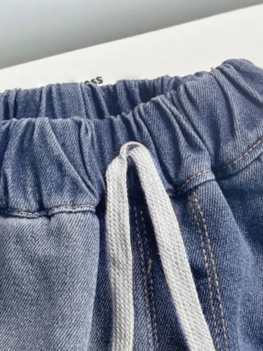 Collared Neck Button Up Top and Shorts Denim Set Medium / S 