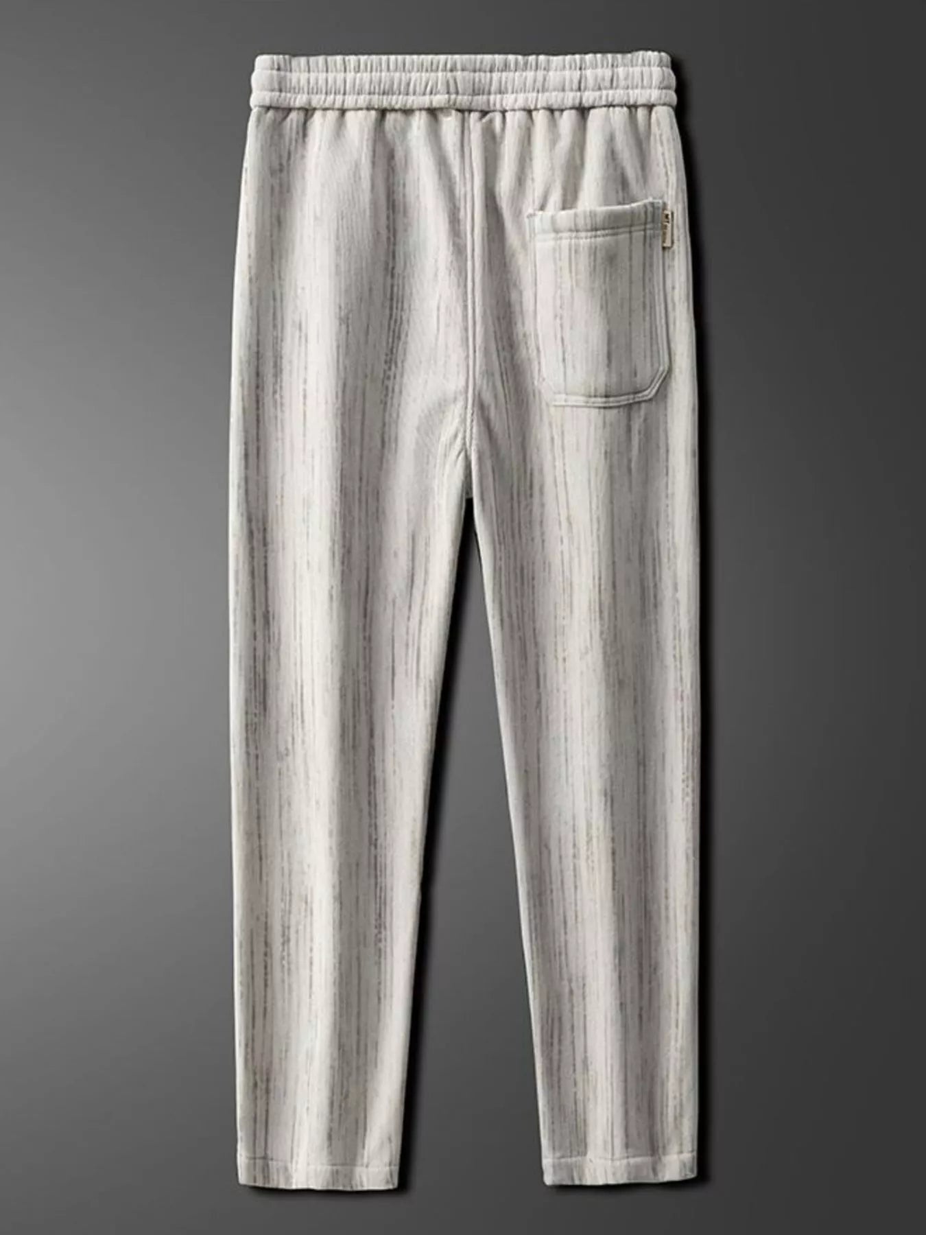 Men's Plus Size Drawstring Wide Leg Pants Black Gray / M 