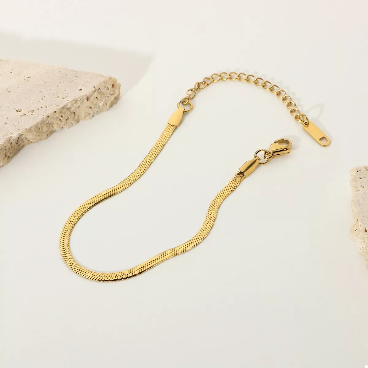 Stainless Steel Minimalist Chain Bracelet Gold / One Size 