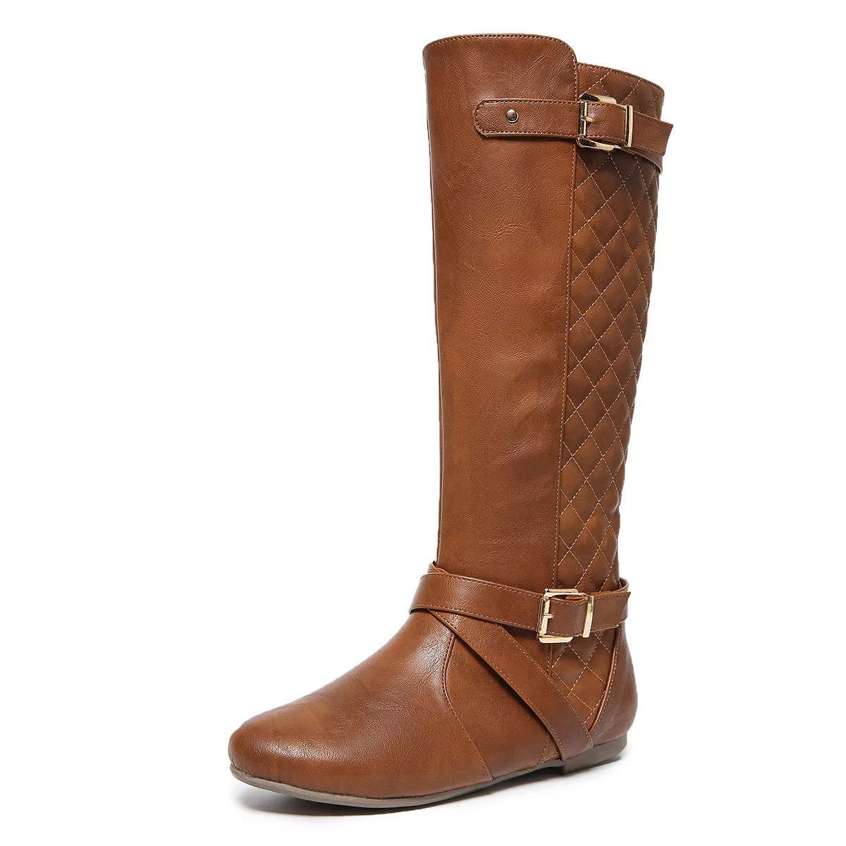 Round Toe Block Heels Boots Style A / 36 