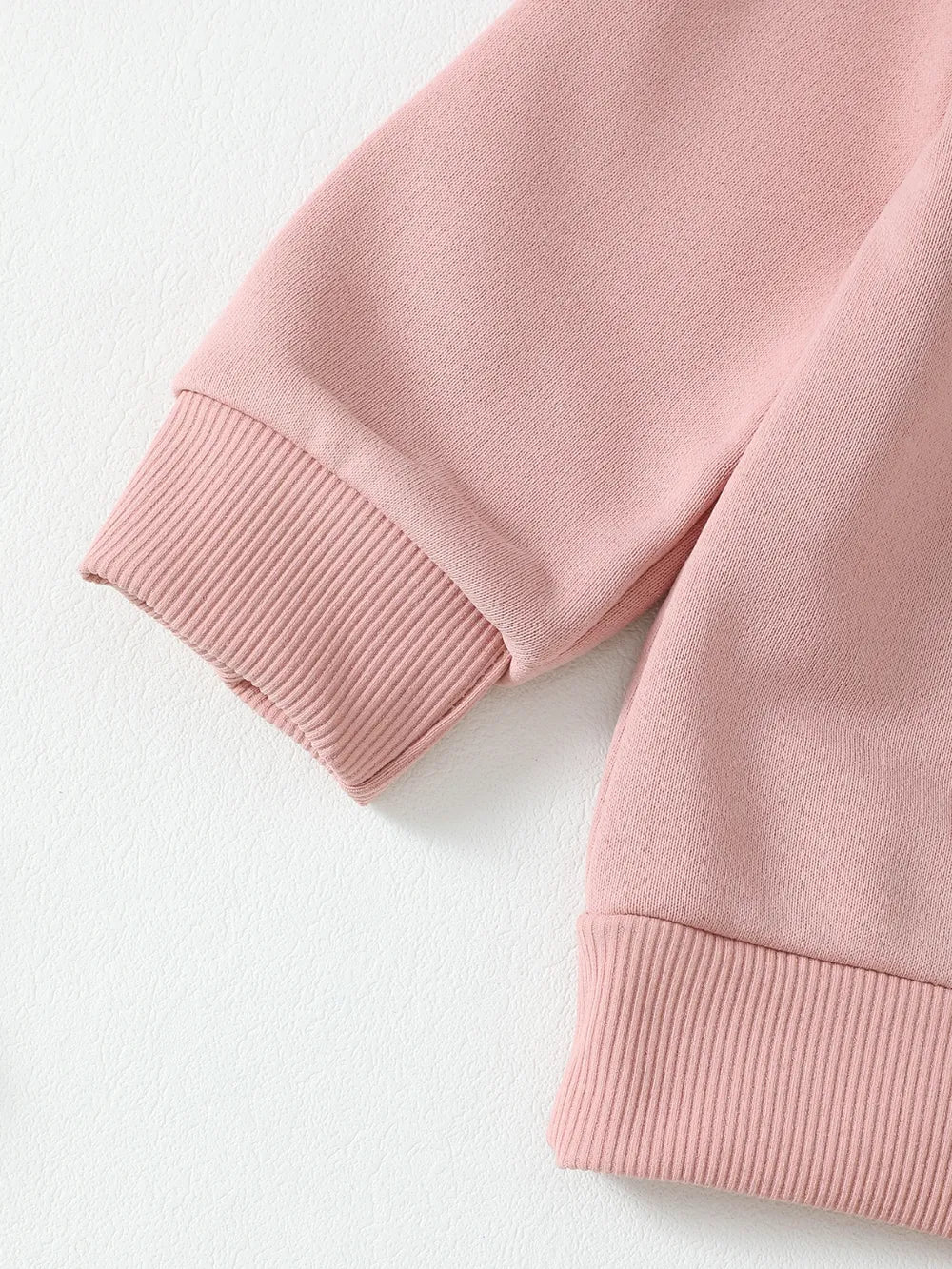 Children's Letter Graphic Sweatshirt and Pants Set Pale Blush / 9-12M 