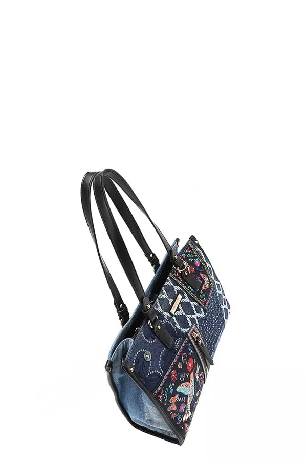 Nicole Lee USA Bosque de Amor Denim Tote Bag BOSQUE DE AMOR / OS 