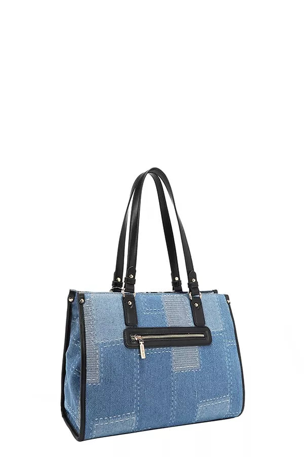 Nicole Lee USA Bosque de Amor Denim Tote Bag BOSQUE DE AMOR / OS 