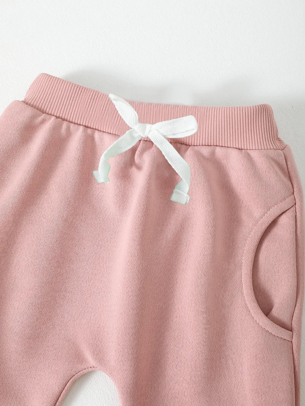 Children's Letter Graphic Sweatshirt and Pants Set Pale Blush / 9-12M 