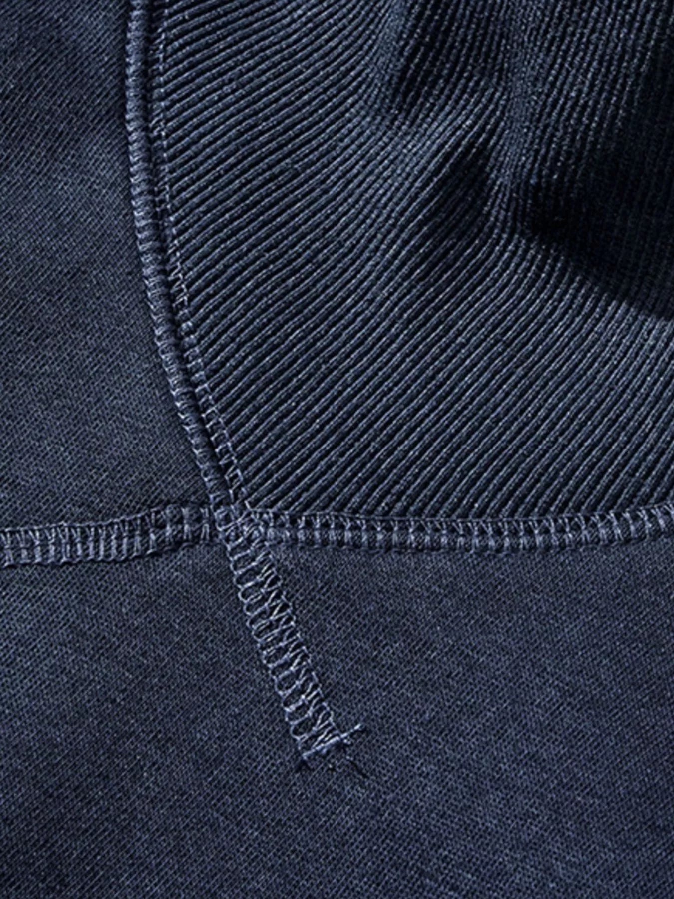 Men's Plus Size Turtleneck Long Sleeve Sweatshirt Deep Navy Blue / M 