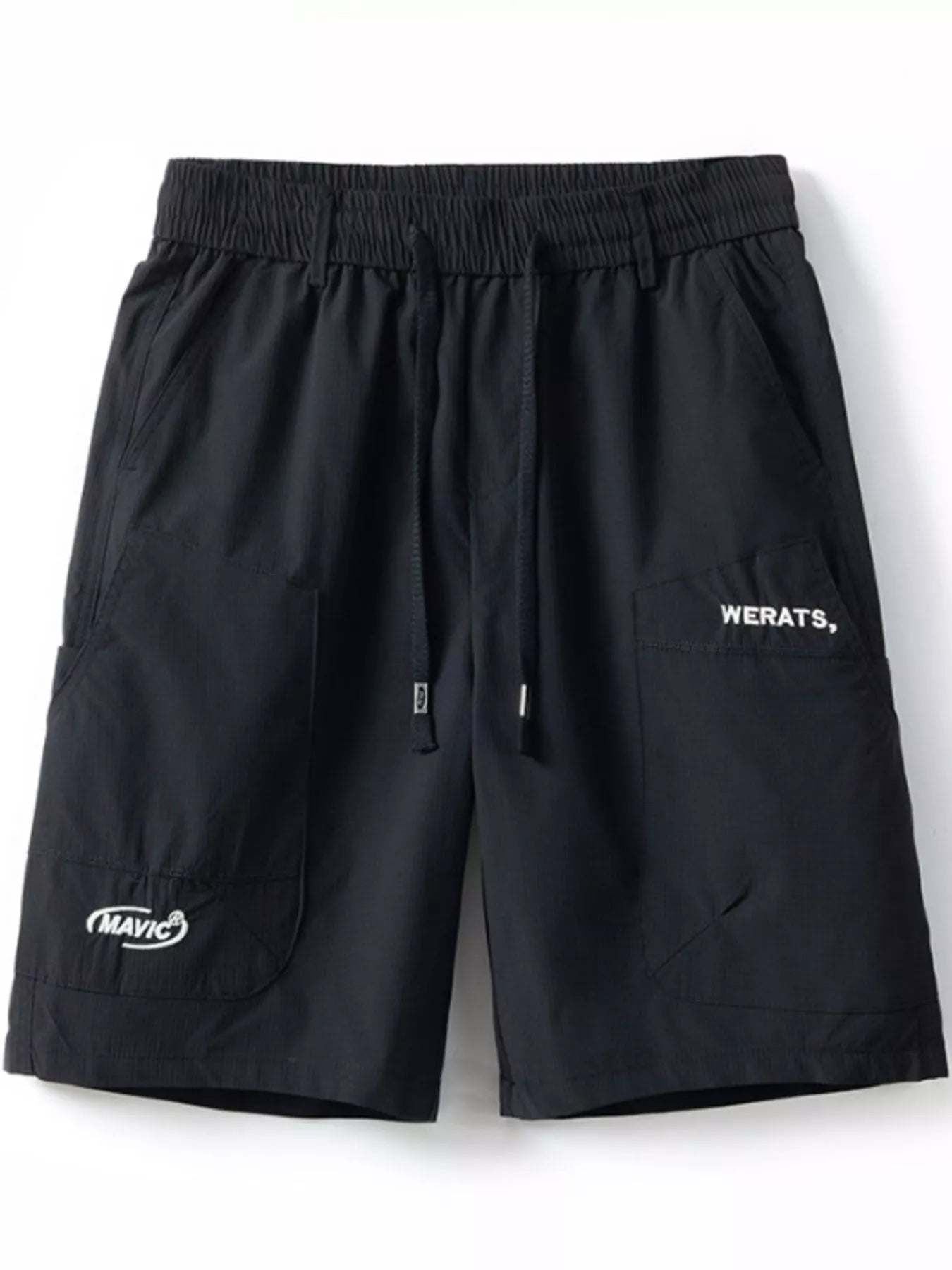 Men's Plus Size Drawstring Cargo Shorts Light Military Green / M 