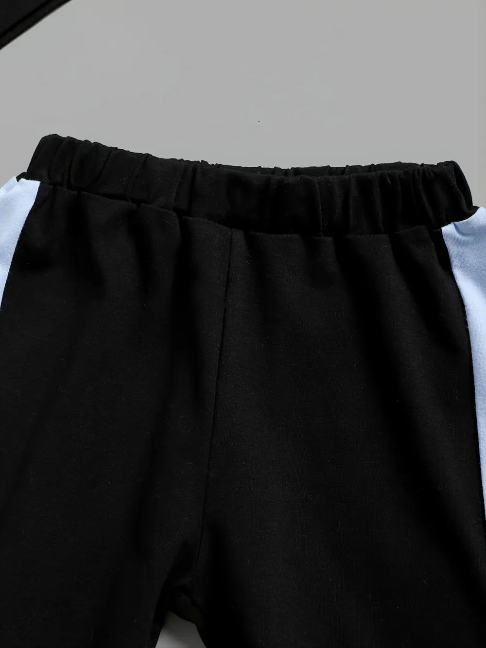 Children's Color Block Hoodie and Pants Set Black / 12-18M 