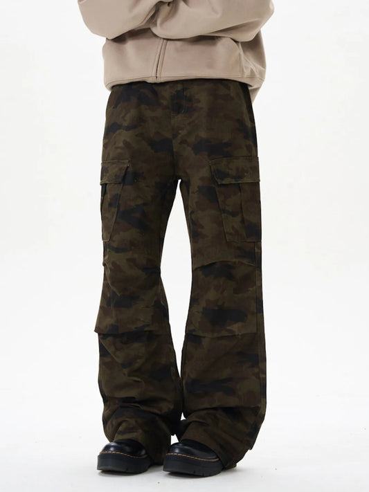 Men's Camouflage Wide Leg Pants Camouflage Color / S 