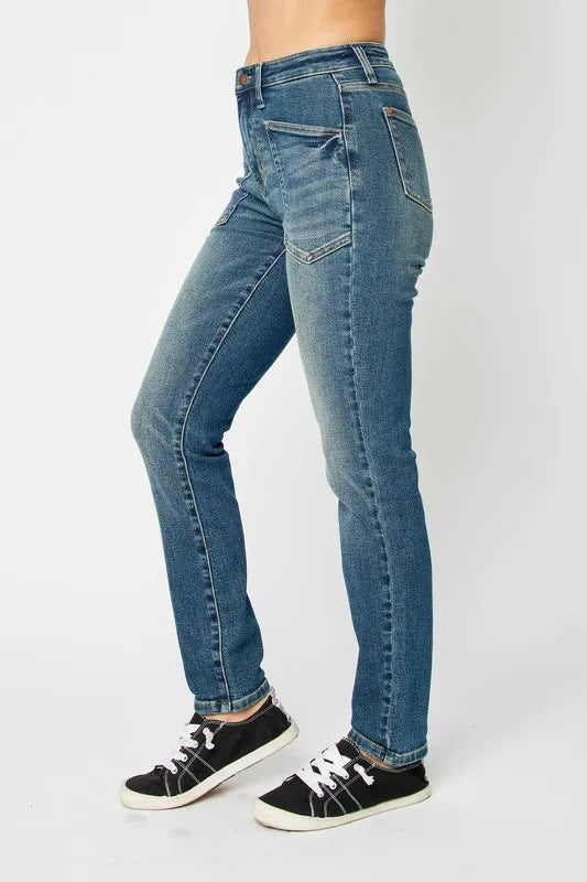 Judy Blue Full Size High Waist Skinny Jeans Dark / 0/24 