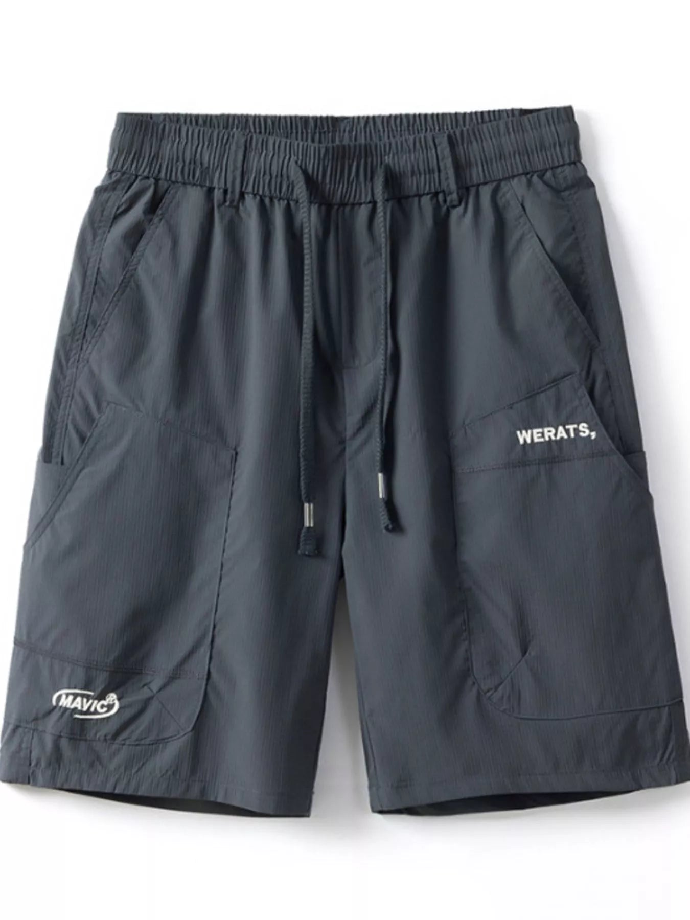 Men's Plus Size Drawstring Cargo Shorts Light Military Green / M 