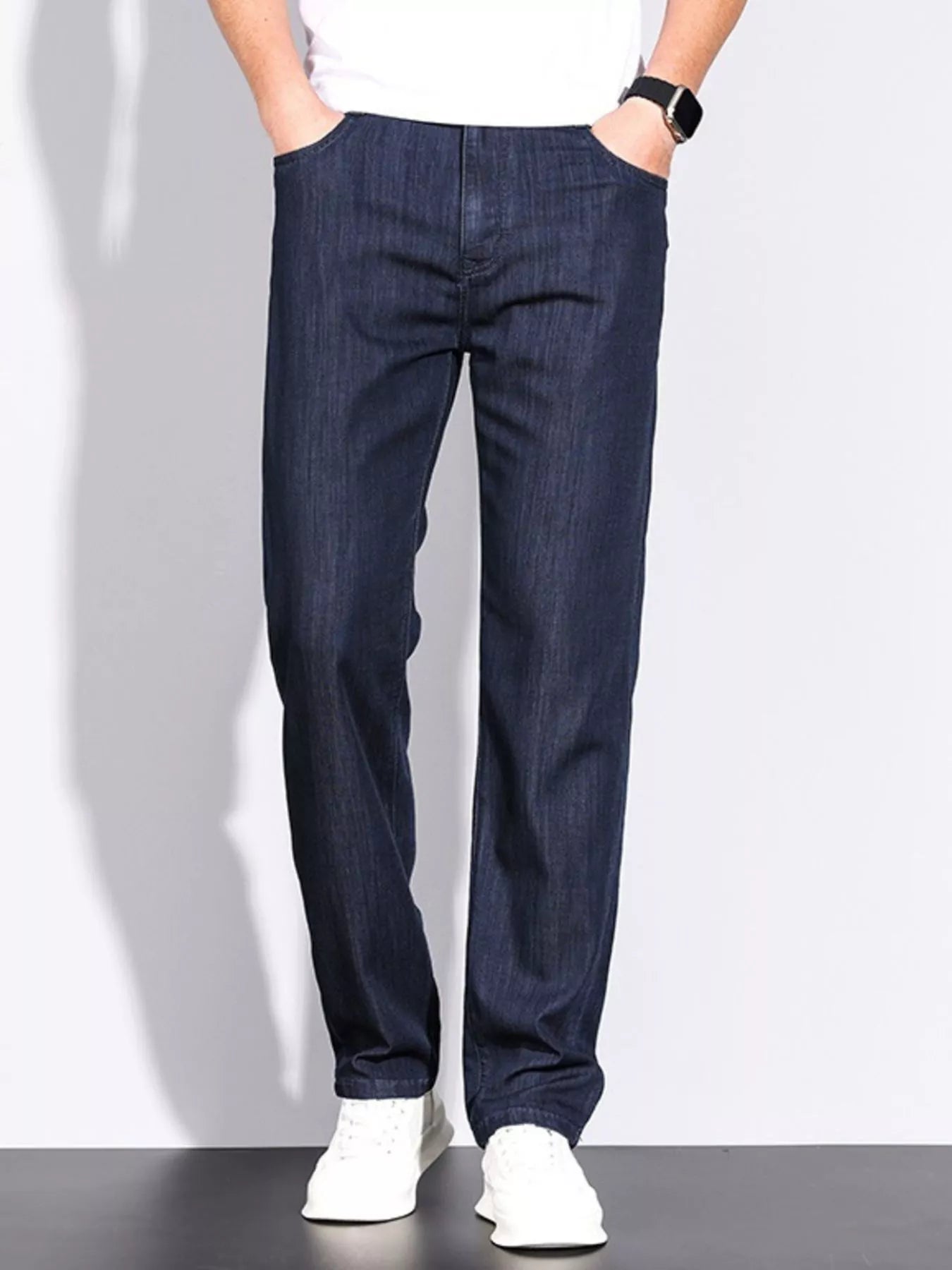 Men's Wash Slim Fit Jeans Light Blue / 28 