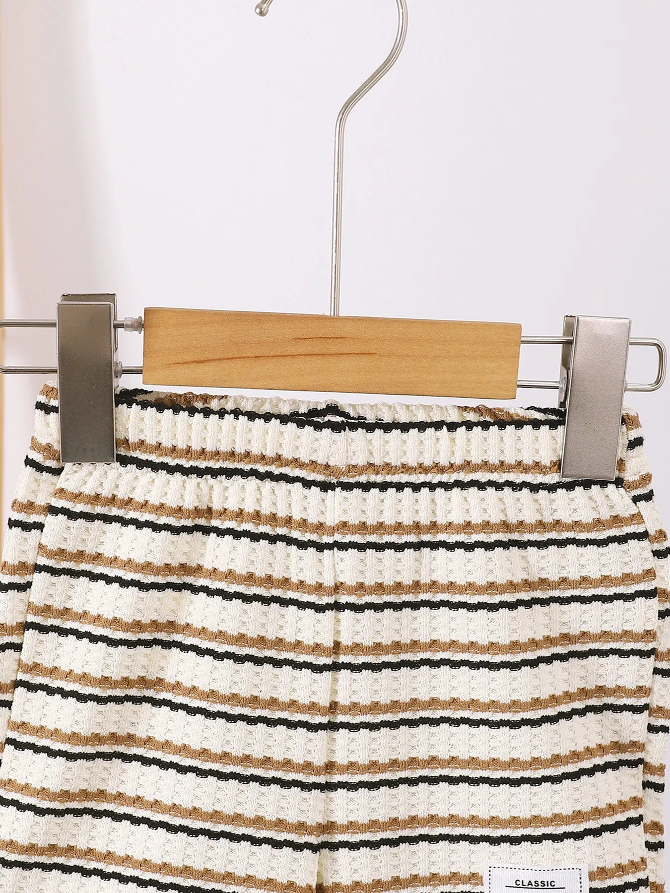Children's Striped Short Sleeve Polo and Pants Set Stripe / 6-9M 