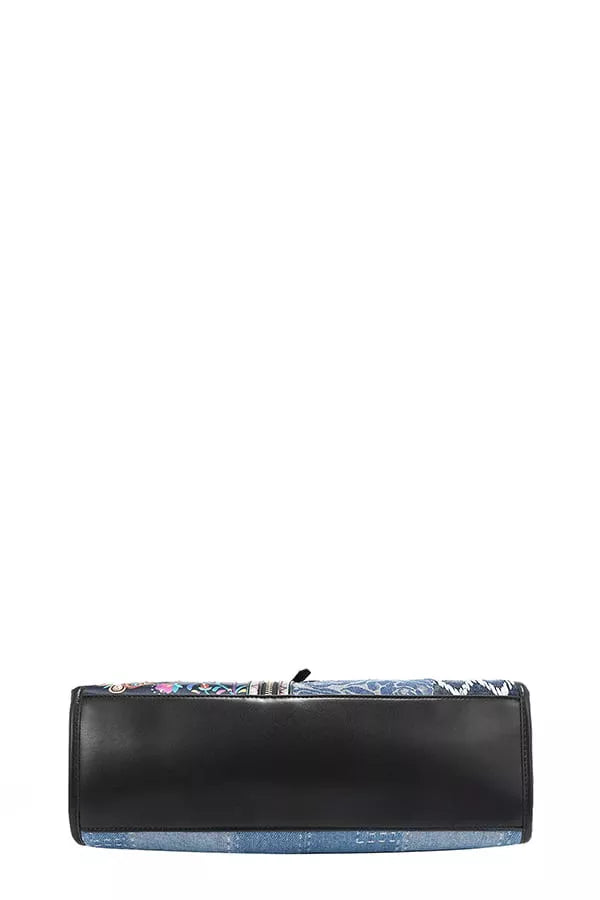 Nicole Lee USA Bosque de Amor Denim Tote Bag BOSQUE DE AMOR / OS 