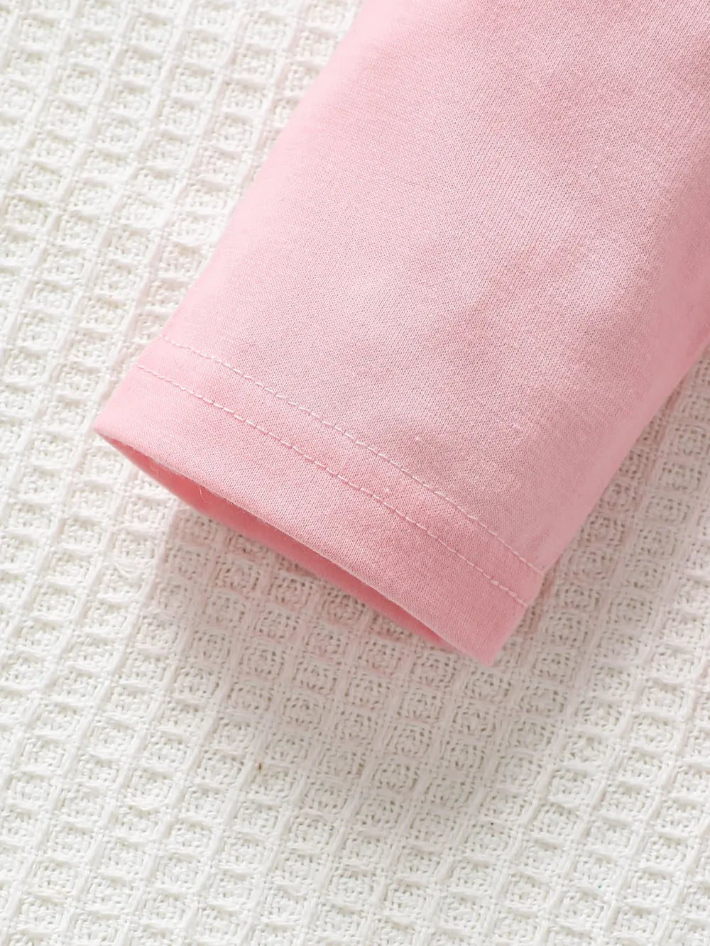 Children's Round Neck Graphic Top and Pants Set Blush Pink / 4Y 
